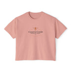 Coast to Comb Honey Logo Women's Boxy Tee - Vintage Beekeeper Aesthetic