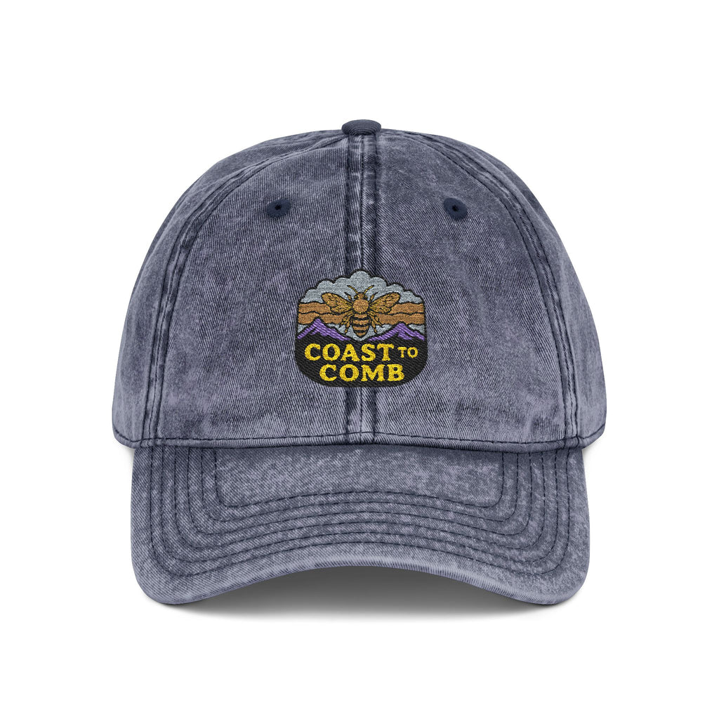 Heathered Embroidered Vintage Cap — Classic Ball Cap