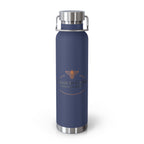Navy Copper Vacuum Insulated Bottle — 22 oz