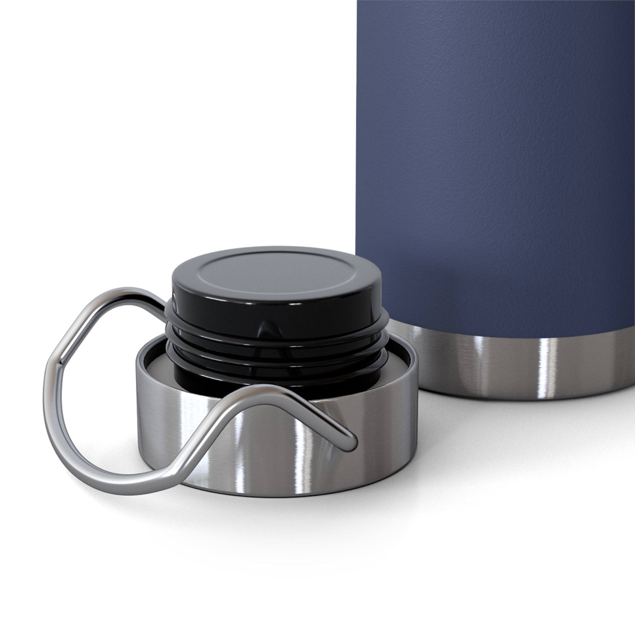 Navy Copper Vacuum Insulated Bottle — 22 oz