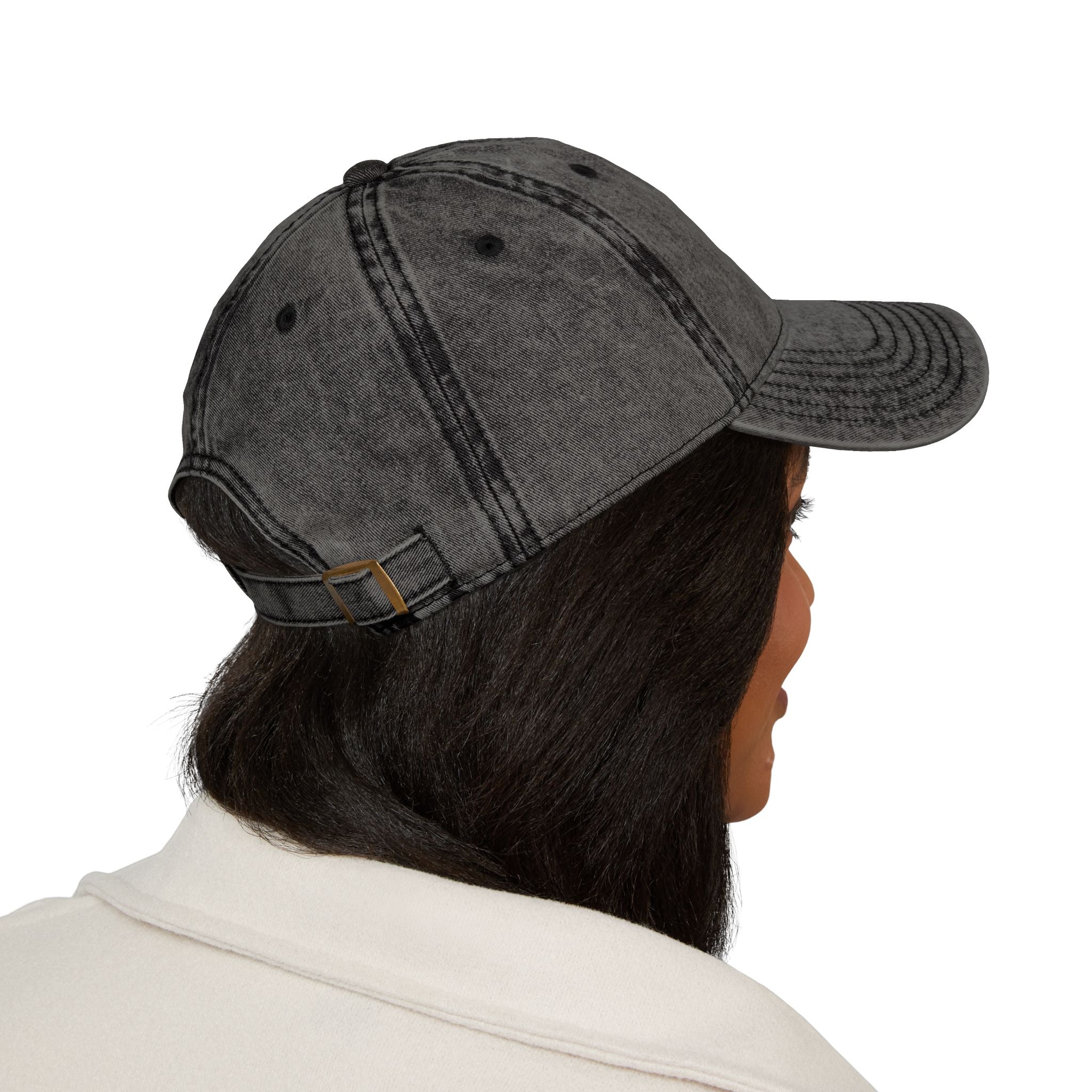 Heathered Embroidered Vintage Cap — Classic Ball Cap