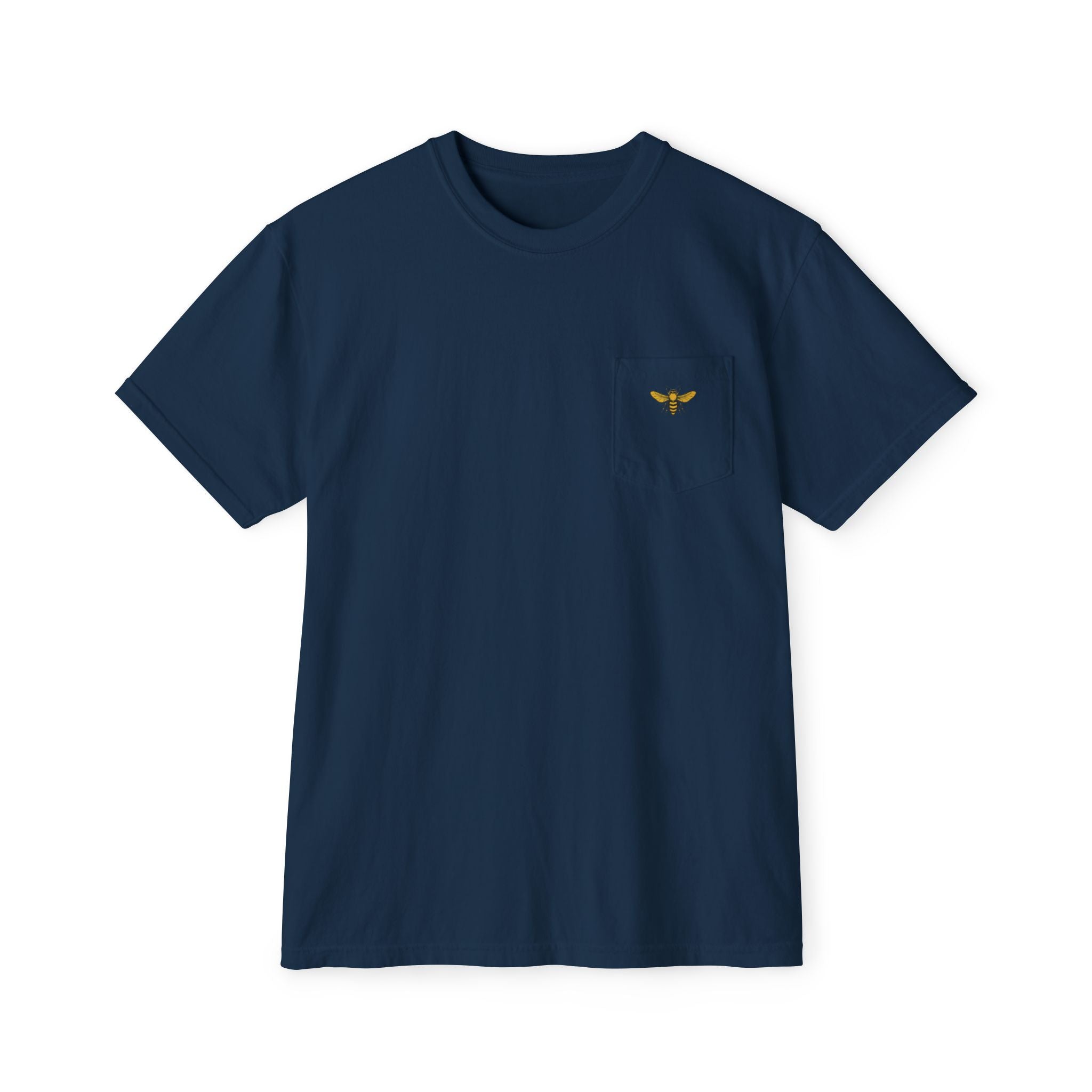 Coast to Comb Pocket T-Shirt — Bee Graphic Casual Tee (Unisex)