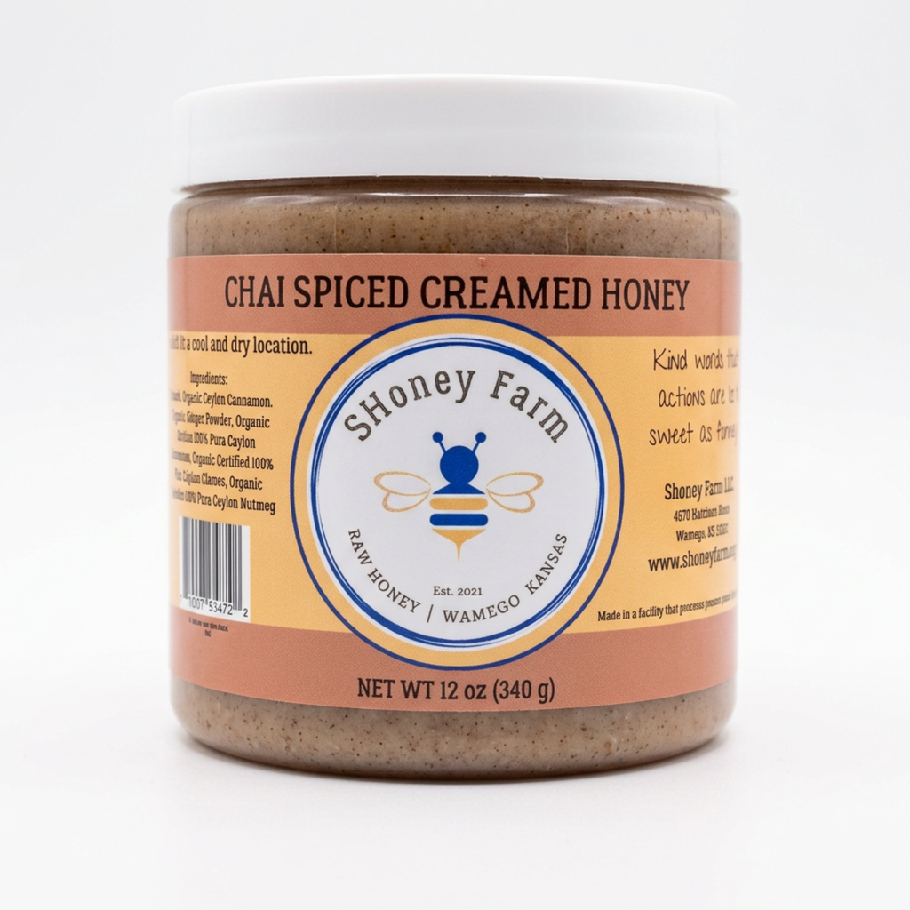 Light Gray SHoney Farms Creamed Honey