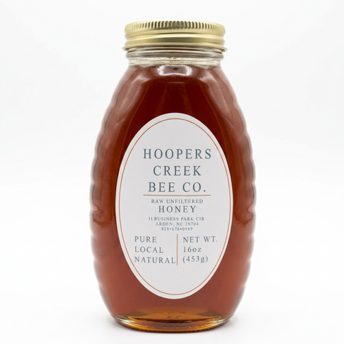 Light Gray Hoopers Creek Raw Wildflower Honey 16oz