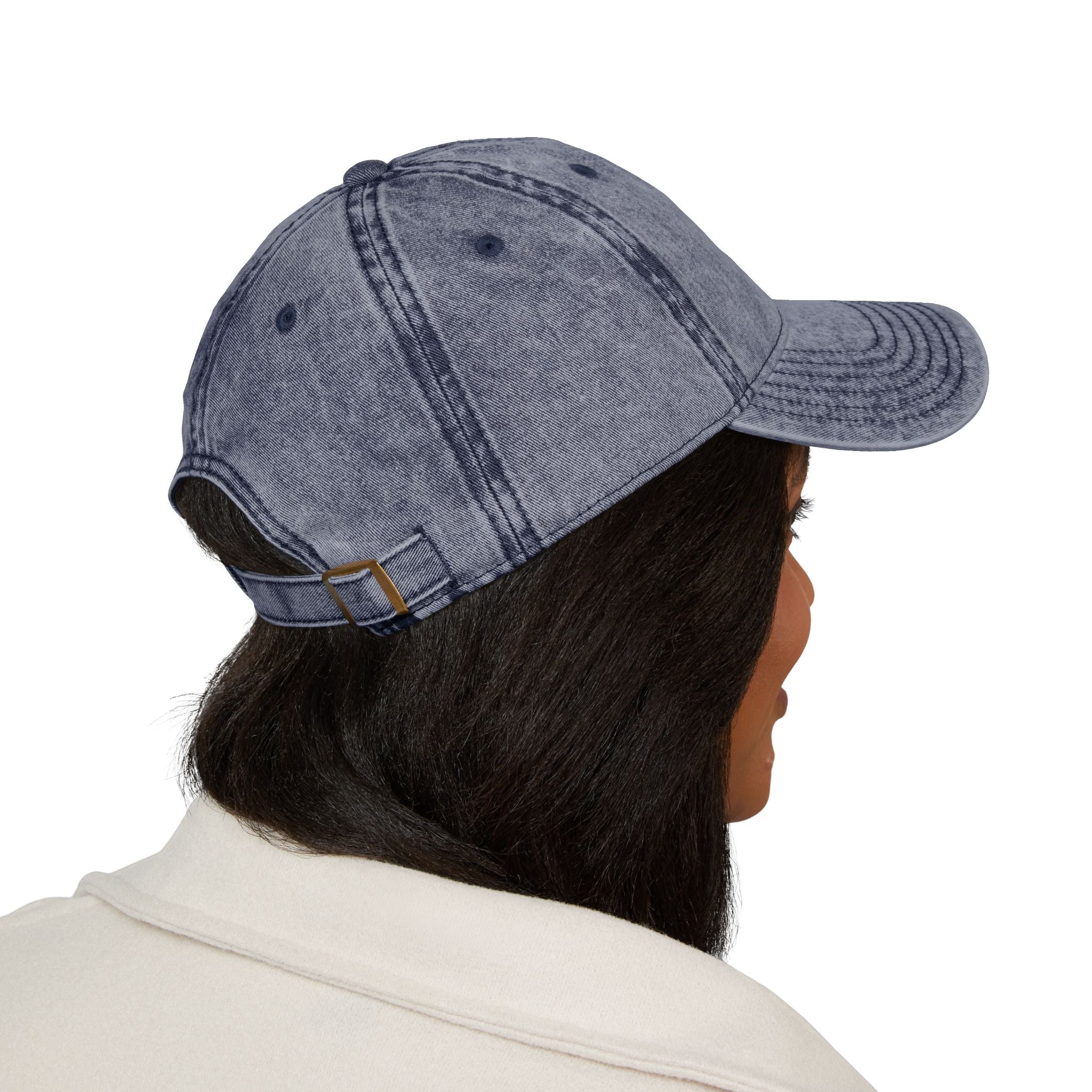 Heathered Embroidered Vintage Cap — Classic Ball Cap