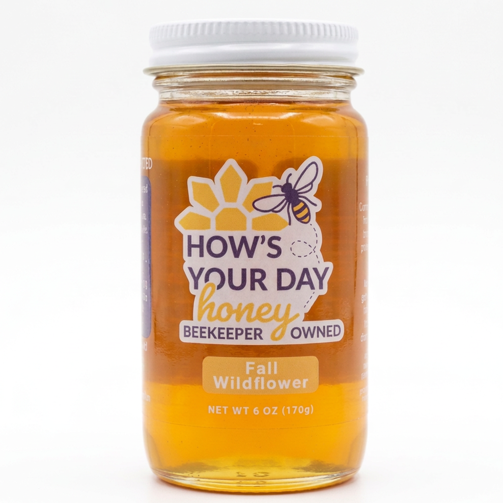 Chocolate How's Your Day Honey, Fall Wildflower 6oz.