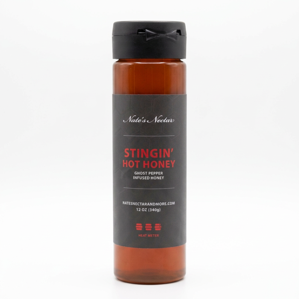 Dark Slate Gray Nate's Nectar Hot Honey, 12oz