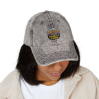 Heathered Embroidered Vintage Cap — Classic Ball Cap