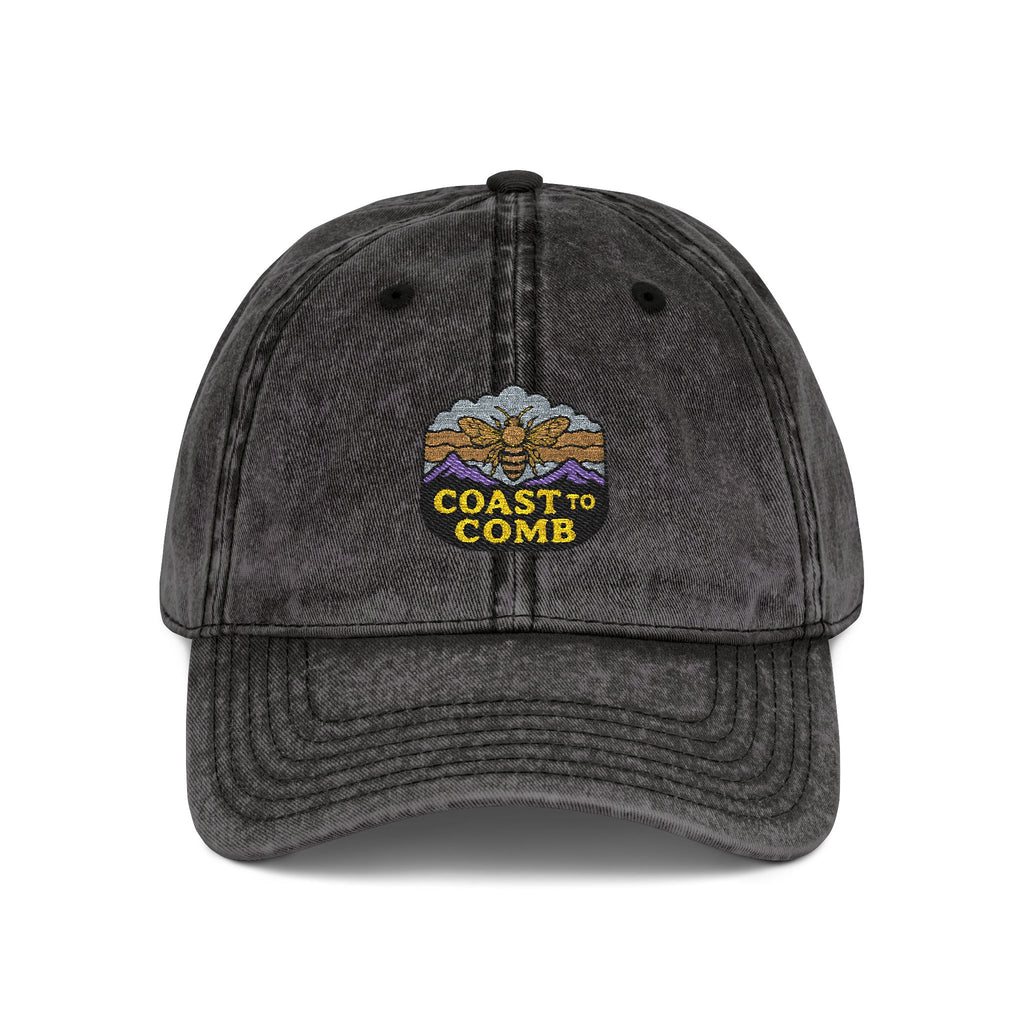 Heathered Embroidered Vintage Cap — Classic Ball Cap