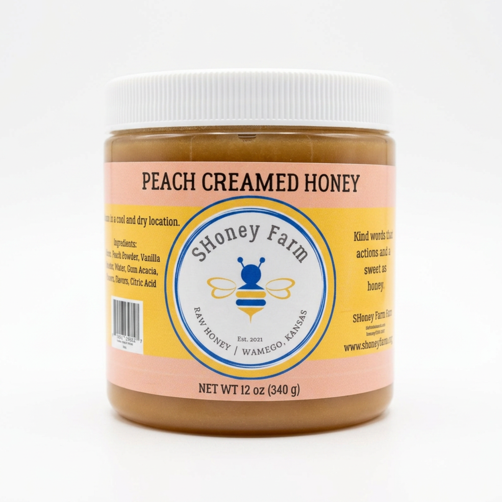 Light Gray SHoney Farms Creamed Honey