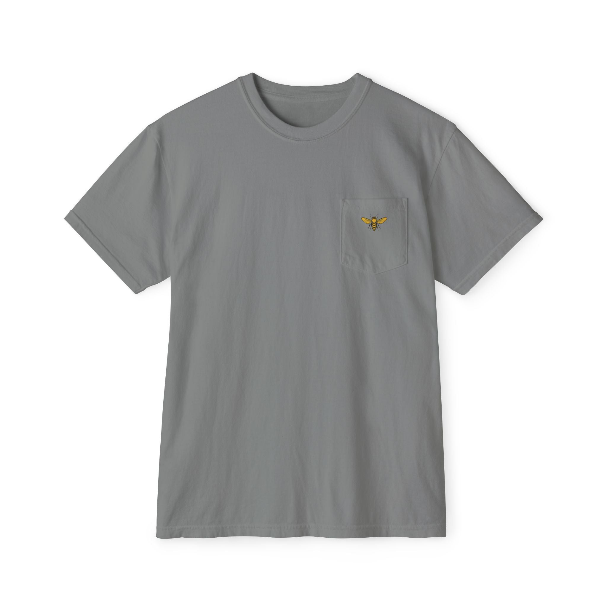 Coast to Comb Pocket T-Shirt — Bee Graphic Casual Tee (Unisex)