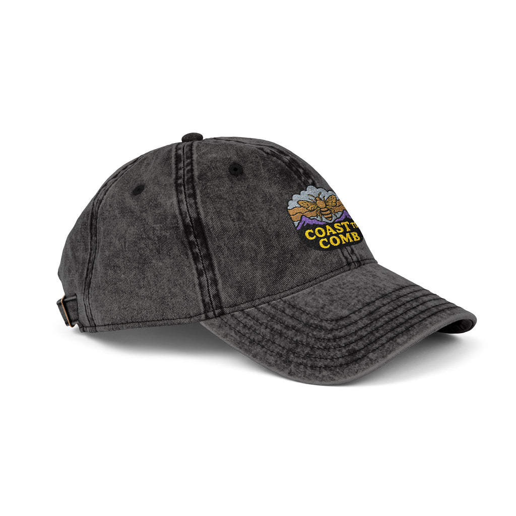 Heathered Embroidered Vintage Cap — Classic Ball Cap